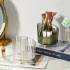 Light luxury makeup brush storage bucket, eyebrow pencil comb storage bucket, dressing table desktop, lipstick storage box, cosmetic pen holder details Picture